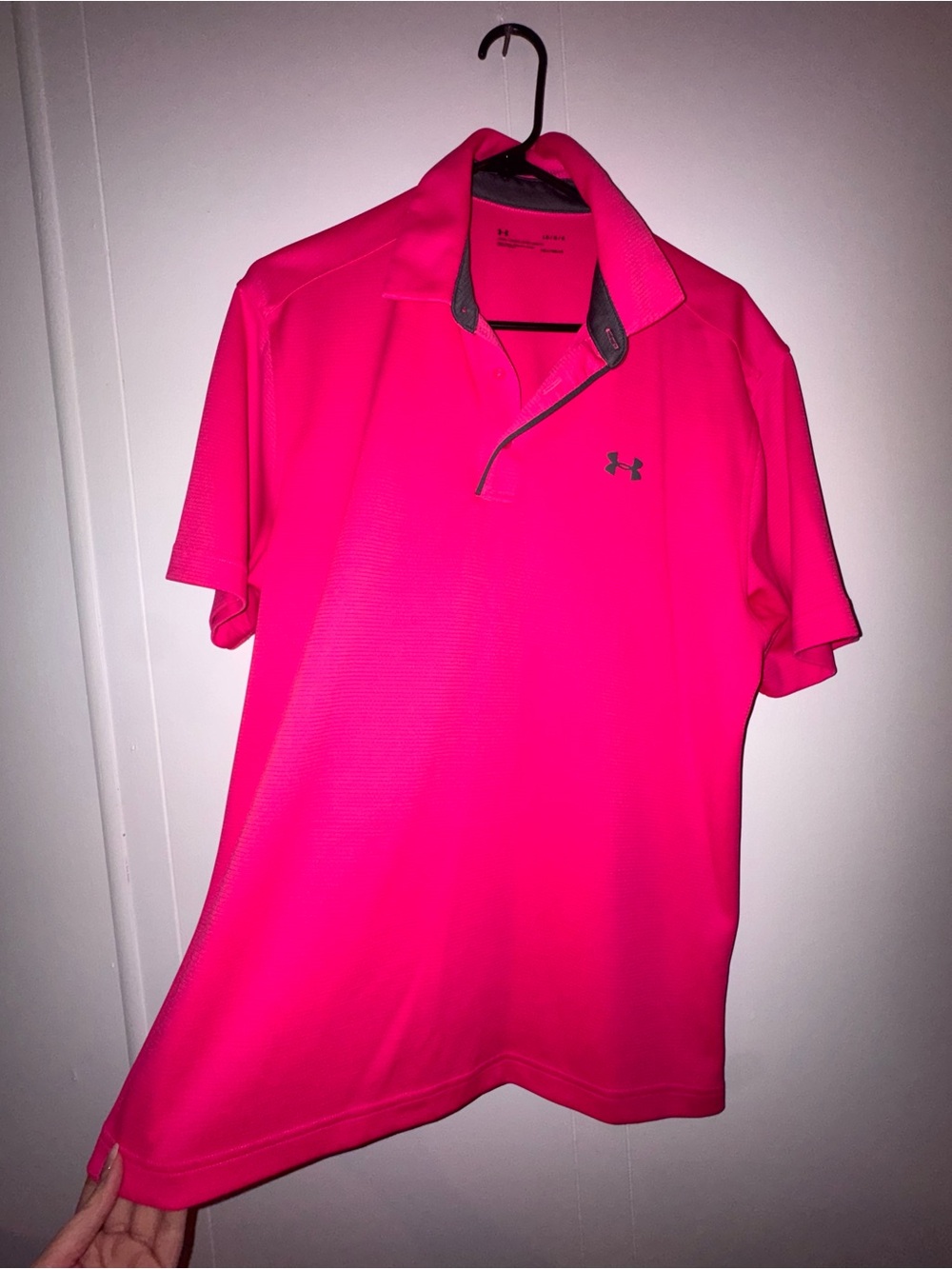 Under Armour Men’s Hot Pink Performance Polo